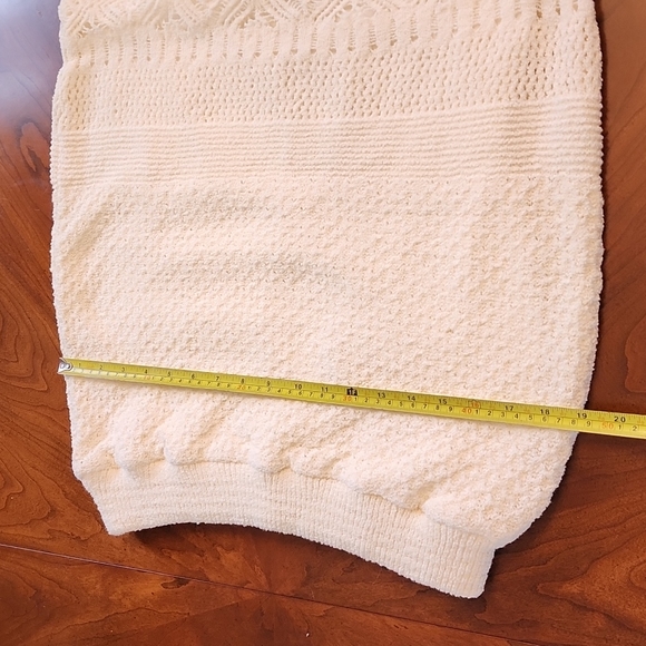 NWT ANTHROPOLOGIE white sweater skirt - Picture 9 of 12